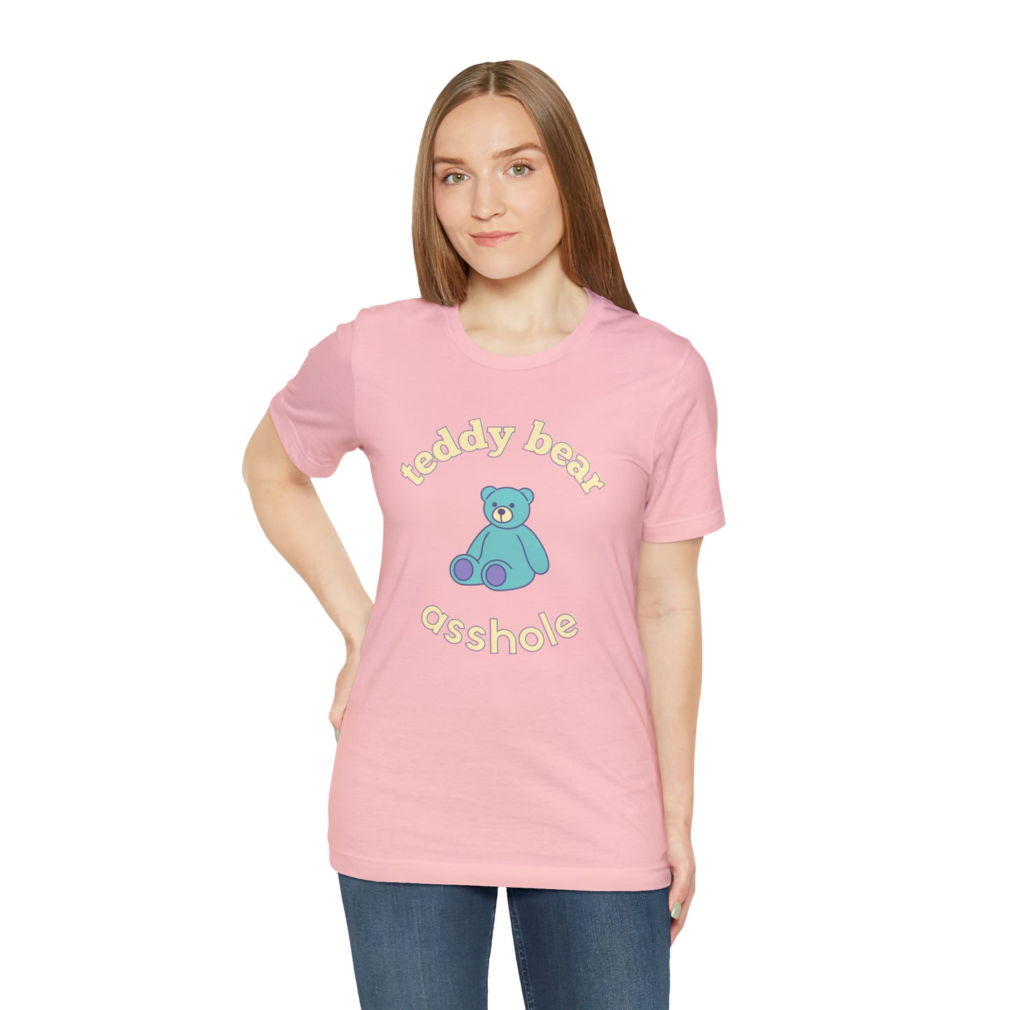 Pastel Teddy Bear Unisex Jersey Tee