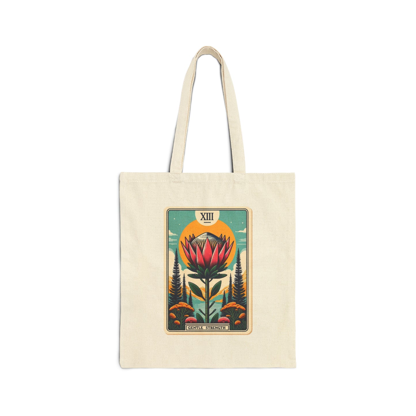 Gentle Strength (XIII) Cotton Canvas Tote Bag