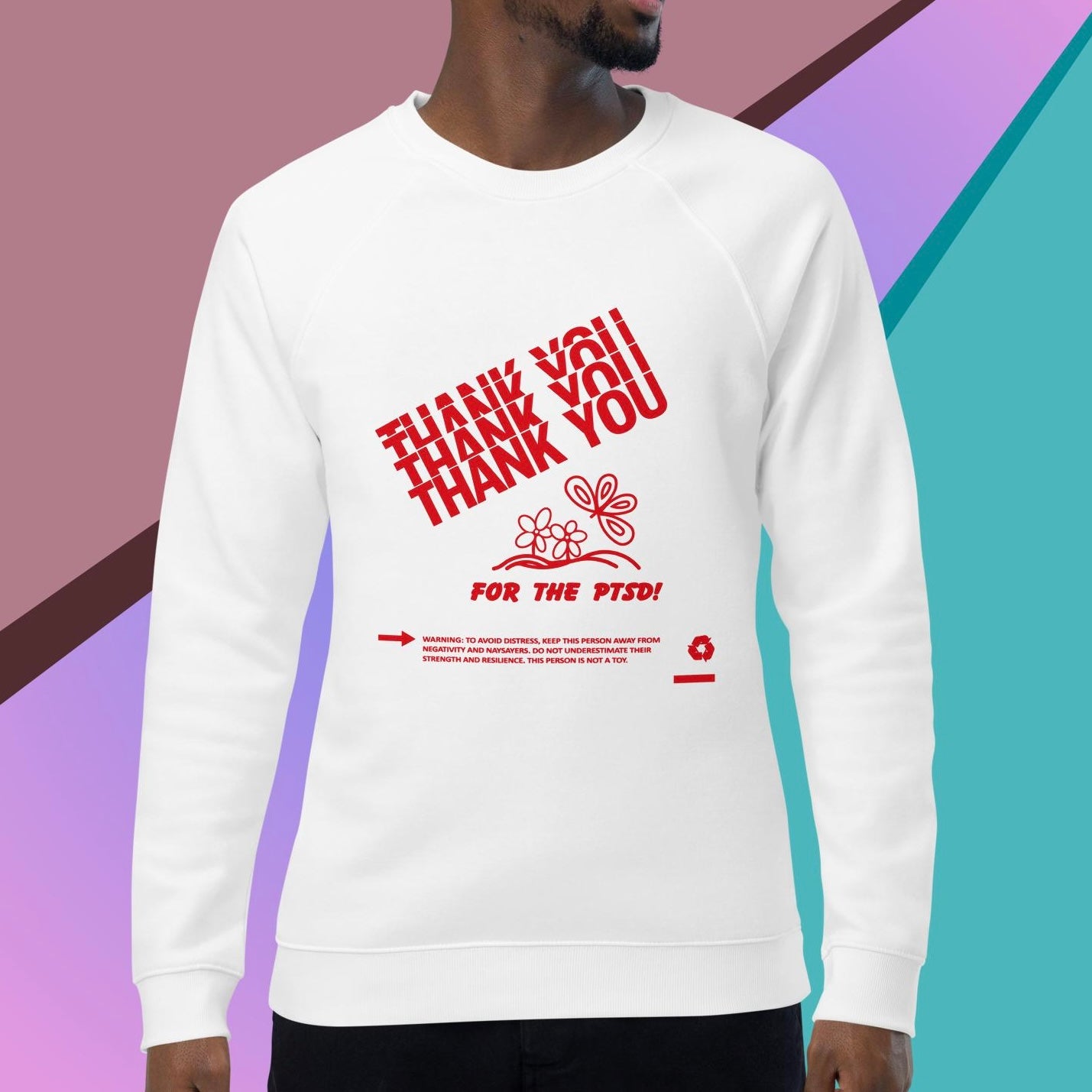 Special Butterfly Organic Raglan Sweatshirt